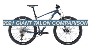 2021 Giant Talon Comparison Whats the Difference Between All 5 Bikes [upl. by Brier]