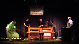 Illusionist Howard Blackwell performing the Wakeling Sawing [upl. by Babette425]