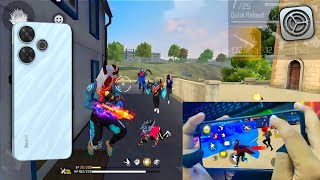 🦇 FreeFire Test Redmi 13 5g ⚡ Settings ⚙️ 99 Headshot Rate ❤⚡ Default Dpi 392° 🥵 144 hz 🔥 [upl. by Nylireg]