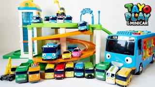 Tayo Parking Lot Play Set for Kids l Tayo toy playing l Tayo Play amp Minicar l Tayo the little bus [upl. by Reniti294]