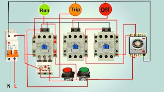 Auto Star Delta Starter Control Circuit  Electrical Control Wiring [upl. by Haleeuqa323]