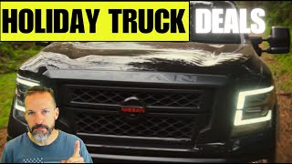 Black Friday Half Ton Truck Deals Nissan Chevy Ford Ram Toyota [upl. by Noivad396]