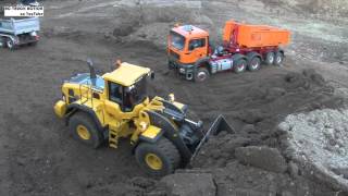 RC Wheel Loader VOLVO L250 G Loading Trucks Part 4 [upl. by Eneli]