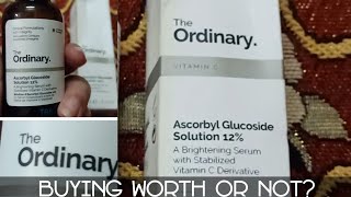 The Ordinary ascorbyl glucoside solution 12 How to useoily or dry skin [upl. by Quigley943]