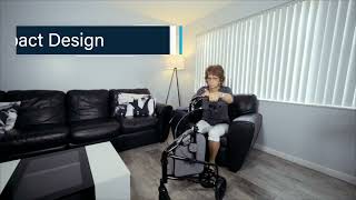 How does the Vive Mobility 3 Wheel Rollator work [upl. by Frans]