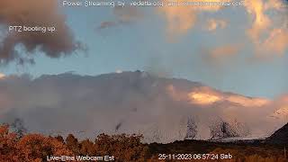 Mount Etna Volcano Live Streaming Webcam  Episode 241123 [upl. by Noraha884]