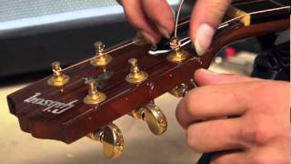 Guitarings  John Konesky Restringing Acoustic [upl. by Inaj865]