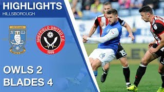 Sheffield Wednesday 2 Sheffield United 4  Extended highlights  201718 [upl. by Madeline]