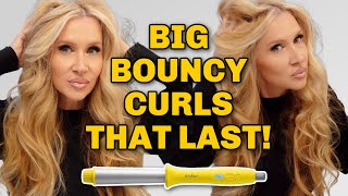 How I Create Tons Of Volume And Curl My Hair With The Drybar Wrap Party [upl. by Aihgn]