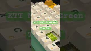 KTT Matcha Green vs Everfree Grayish Tactile Switched customkeyboard [upl. by Khalid66]