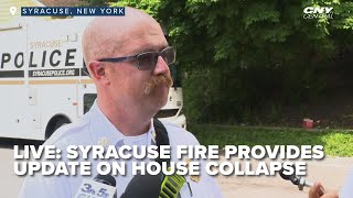 Syracuse Fire provides update on house collapse [upl. by Ado]