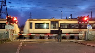 Rainham Level Crossing Essex [upl. by Ahsinek]