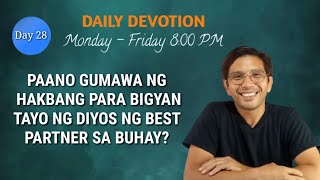 PAANO GUMAWA NG HAKBANG PARA BIGYAN TAYO NG DIYOS NG BEST PARTNER SA BUHAY 1 Corinto 73 devotion [upl. by Yllut]