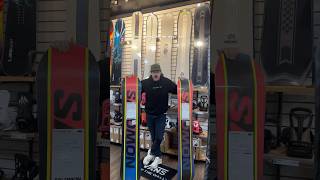 Huck Knife amp Huck Knife Pro are Salomon’s premier park truetwin freestyle snowboards snowboarding [upl. by Ahsercel]