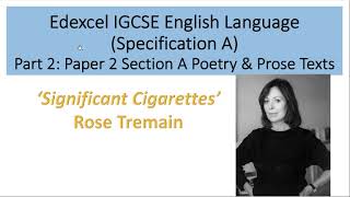 Analysis of Significant Cigarettes by Rose Tremain [upl. by Potash]