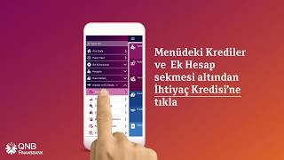 QNB Finansbank Cep Şubesinden İhtiyaç Kredisine Nasıl Başvurulur [upl. by Buseck]