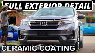 Ceramic Coating and Car Detailing  Honda Pilot Full Exterior Detail [upl. by Aicirtap163]