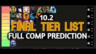 102 FINAL TIER LIST Full META COMP   LeMike multi rank 1 Tank [upl. by Lewin]