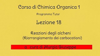 Alcheni Riarrangiamento dei carbocationi  Lezione 18  Tutor [upl. by Freud72]