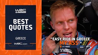 Best Quotes From WRC EKO Acropolis Rally Greece 2024 🎤 [upl. by Shipman]