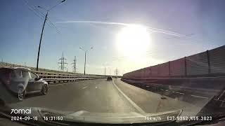 Driving in Moscow agglomeration Вешняки  Дубровицы 15092024 timelapse 4x [upl. by Hsiekal]