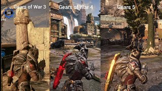 Gears of War 3 vs Gears of War 4 vs Gears 5 Queen Myrrah comparison [upl. by Cari]