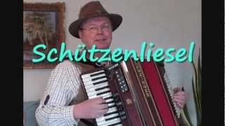 Schützenliesel  Gesang und Akkordeon  Polka [upl. by Ahseka968]