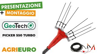 Presentazione e montaggio del GeoTech Picker 550 TURBO  Abbacchiatore elettrico a batteria da 500W [upl. by Ttayw]