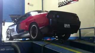 Mr Norms Dodge Challenger CUDA on Mustang AWD Dyno [upl. by Esilehs]