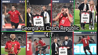 Georgia vs Czech Republic 41 • ყველა გოლი • მიქაუტაძის ჯილდო • მედალოსანი ოლიმპიელების წარდგენა 🔥 [upl. by Jim]