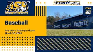 Averett baseball vs RandolphMacon DH [upl. by Mariandi]