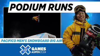 Pacifico Men’s Snowboard Big Air Top 3 Runs  X Games Aspen 2024 [upl. by Eissak119]