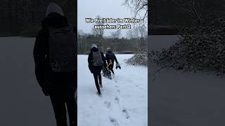 Eishockey im FREIBAD🥶 [upl. by Eeldivad]