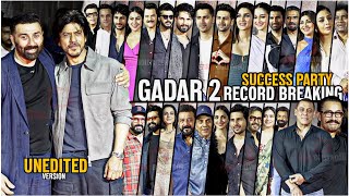 UNCUT  Gadar 2 Biggest Success Party Ever  FULL HD VIDEO  Shahrukh Salman Aamir  500 Crore [upl. by Teerell]