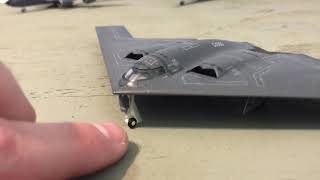 Herpa Wings 1200 scale Northrop B2A Spirit review [upl. by Airahcaz]