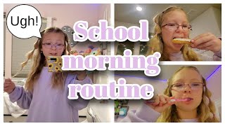 My School Morning Routine Officially Leah [upl. by Saint]