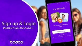 Badoo  Meet New People Chat Socialize  Sign up [upl. by Adnauqal]