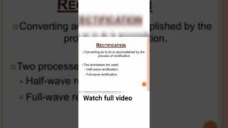 Rectification medical physics  Half Wave and Full Wave Rectifier  12th Class Physics [upl. by Alrahc78]