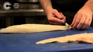 How to skin and portion a fillet of cod with Nathan Outlaw [upl. by Rakso]