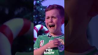 🎵 Stevie sings Irelands Call on Toy Show  Its the best day of my life 🎄🎉 Christmas Shorts [upl. by Sucul]