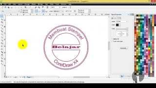 Mudahnya Membuat Stempel dengan CorelDraw X4 [upl. by Assirok]