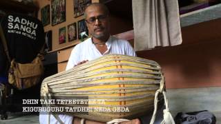 Master Pankaj  Mridanga lesson  24h kirtan dept  Mayapur [upl. by Enelyad240]