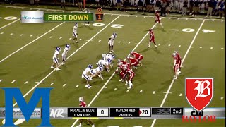 No 2 McCallie vs No 1 Baylor Week 7 TSSAA Football GAME HIGHLIGHTS [upl. by Neemsaj]