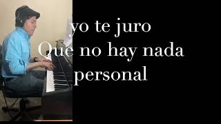 NADA PERSONAL  Armando Manzanero ALFREDO ALCOCER piano Cover Karaoke [upl. by Eniamraj]