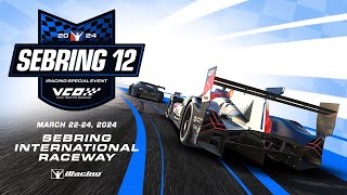 The iRacing 12 Hours of Sebring  Sebring International Raceway  Part 2 [upl. by Lekim]