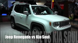 Jeep Renegade 2014 vs Kia Soul 2014 [upl. by Lrigybab97]