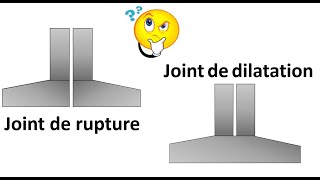 Joint de rupture et Joint de dilatation [upl. by Damon]