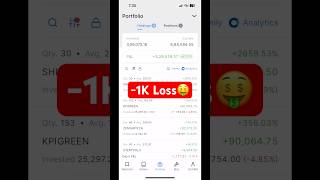 Long Term Investment Zerodha Live Portfolio  Kpi green share latest news  shorts ytshorts [upl. by Careaga]