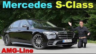 new Mercedes SClass AMGLine S500 FULL REVIEW with Autobahn and night driving V223 2022 [upl. by Demeter]