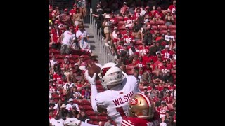 Michael Wilson catches for a 20yard Gain vs San Francisco 49ers [upl. by Nilram944]